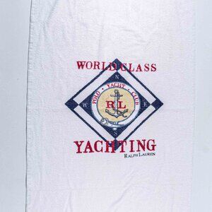 Vintage Polo Ralph Lauren Yacht Club World Class Yachting Towel 90s 64x33